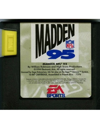 Madden 95 (Sin Manual + Caja Rota) - MD