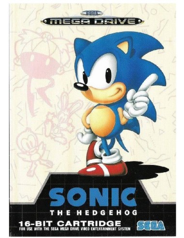 Sonic The Hedgehog (Pegatina Cartucho...