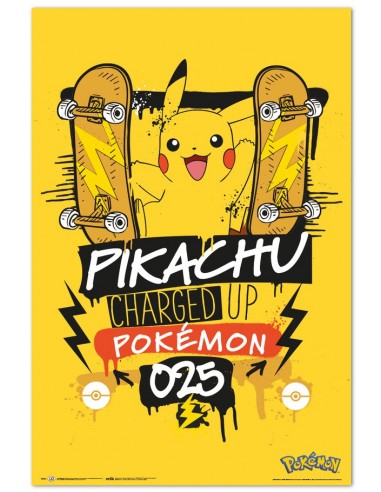 Poster Pokemon Pikachu Charged Up 025...