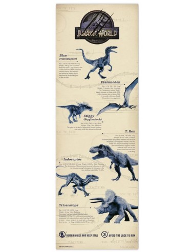 Poster Puerta Jurassic World 53x1'58cm