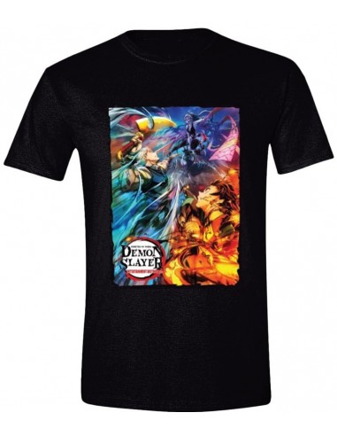 Camiseta Demon Slayer Battle (Talla L)