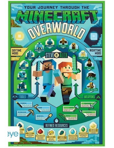 Poster Minecraft Overworld Biome 61X91cm