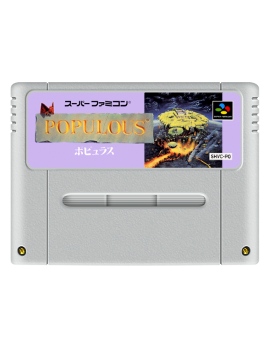 Populous (Cartucho NTSC-J Parte...