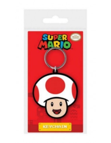 Llavero Caucho Super Mario Toad