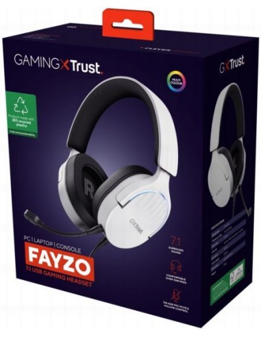 Headset Trust Fayzo Blanco GXT490w