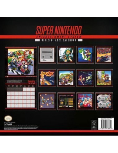 Super Nintendo Calendario 2021