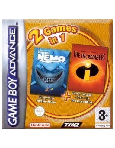 2x1 Buscando a Nemo + Increibles - GBA