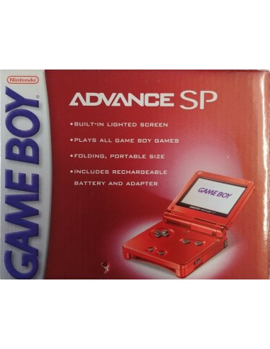 Game Boy Advance SP Roja (Con Caja) -...