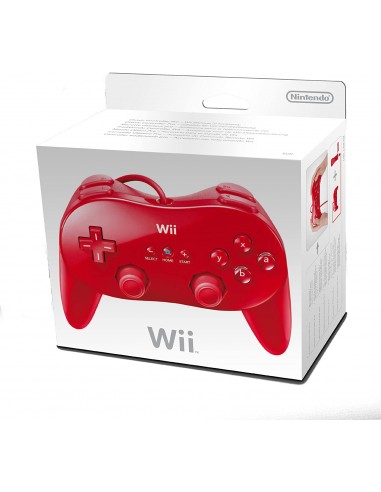 Mando Clasico Pro Rojo (Con Caja) - Wii