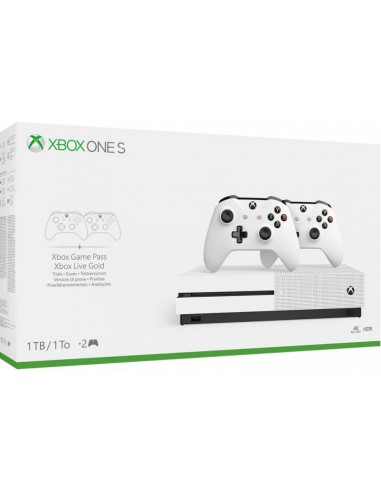 Xbox One S 1TB + 2 Mandos Wireless -...