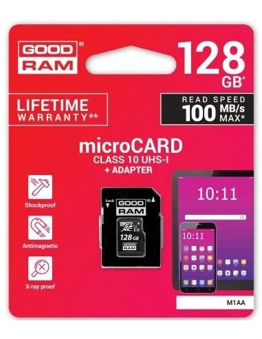 MicroSD Goodram 128GB Clase 10 UHS-I...
